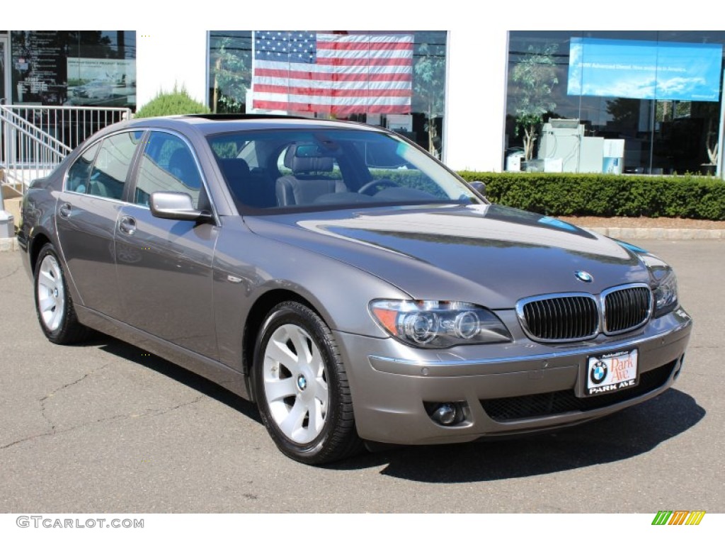 2008 7 Series 750i Sedan - Sterling Grey Metallic / Black photo #3