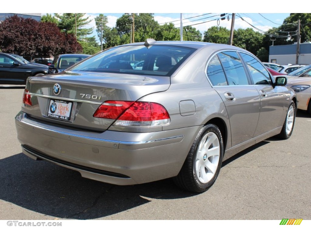 2008 7 Series 750i Sedan - Sterling Grey Metallic / Black photo #5