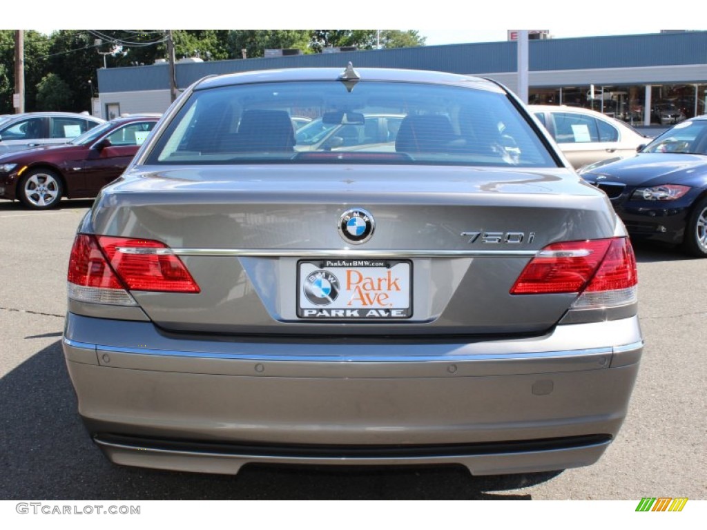 2008 7 Series 750i Sedan - Sterling Grey Metallic / Black photo #6