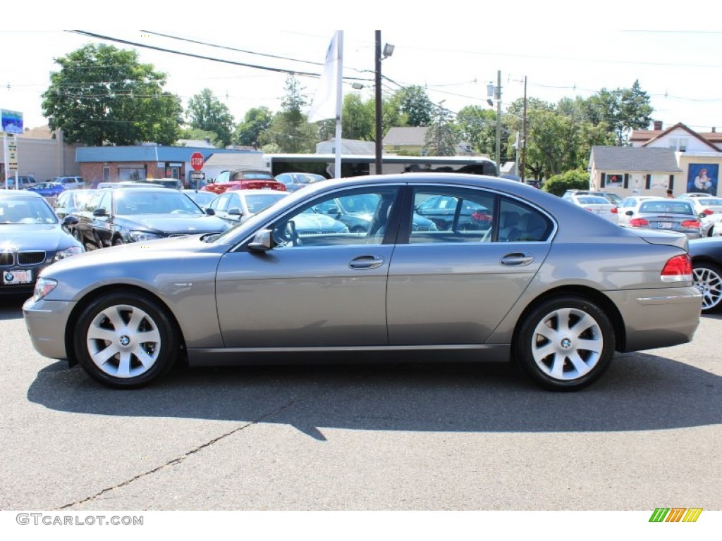 2008 7 Series 750i Sedan - Sterling Grey Metallic / Black photo #8