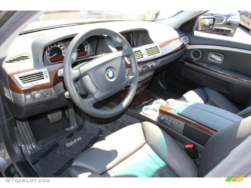 2008 7 Series 750i Sedan - Sterling Grey Metallic / Black photo #10