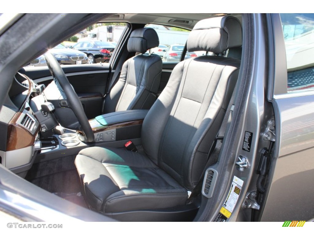 2008 7 Series 750i Sedan - Sterling Grey Metallic / Black photo #12