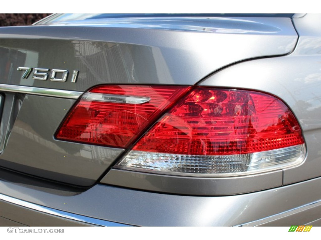 2008 7 Series 750i Sedan - Sterling Grey Metallic / Black photo #21