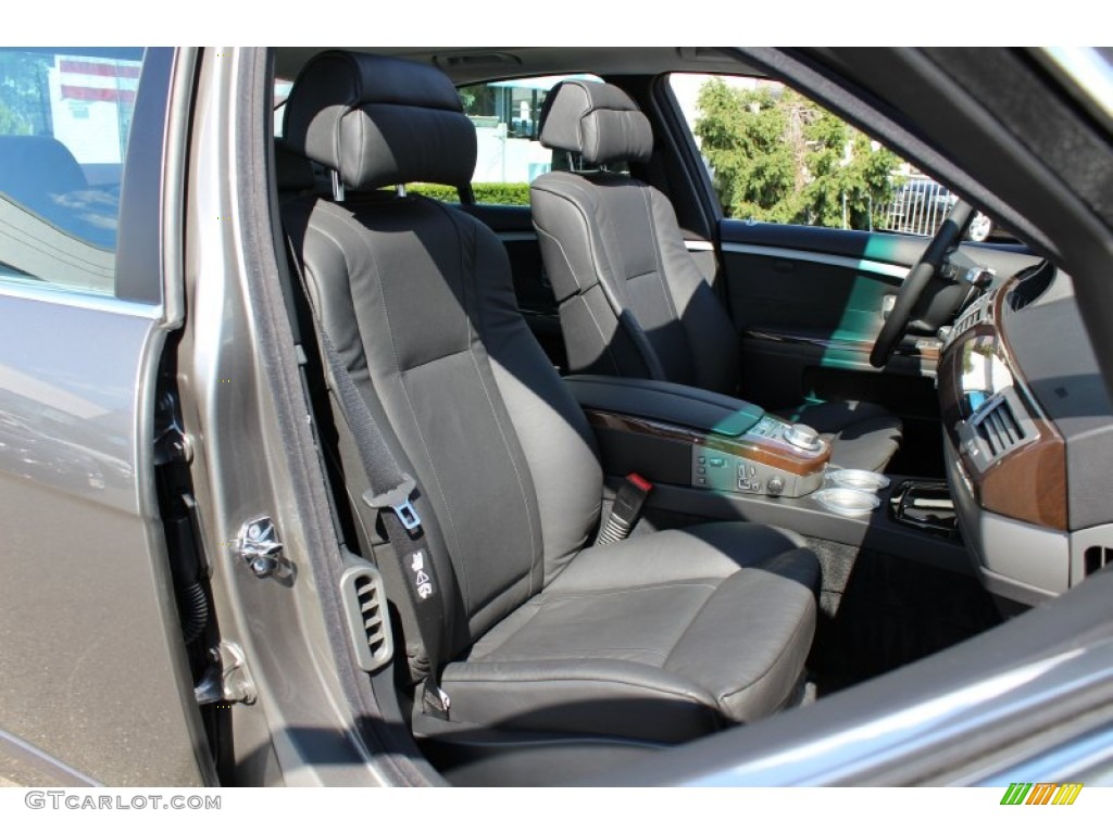 2008 7 Series 750i Sedan - Sterling Grey Metallic / Black photo #27