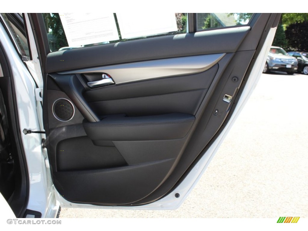 2012 Acura TL 3.5 Technology Ebony Door Panel Photo #51813761