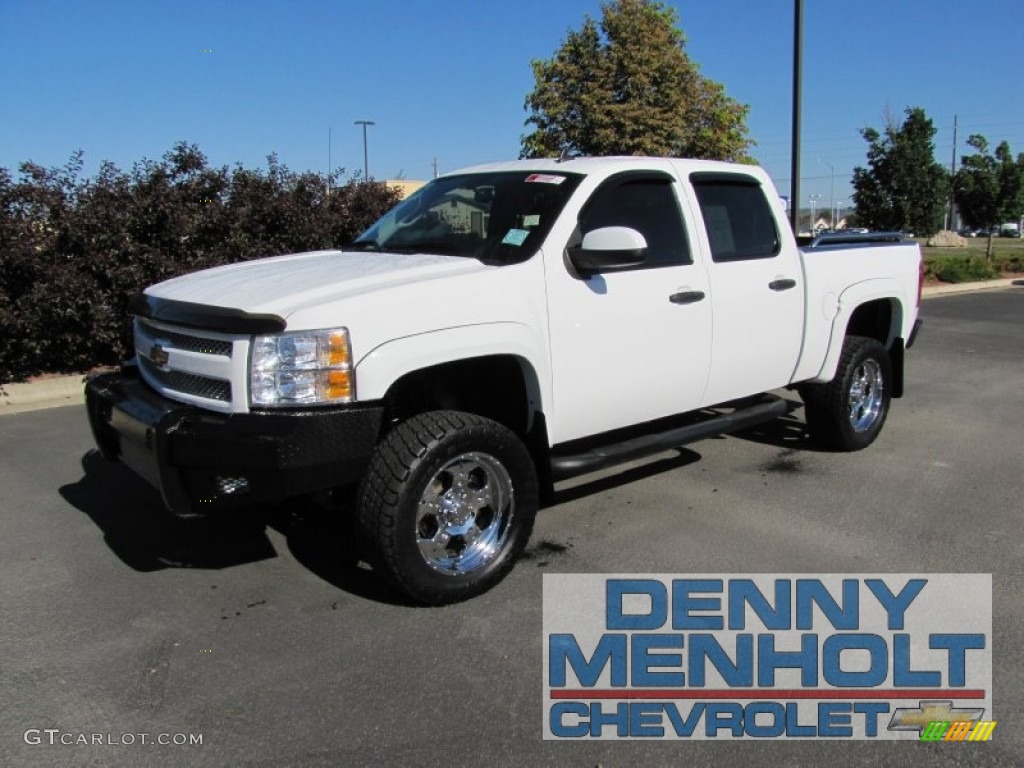 2008 Silverado 1500 LT Crew Cab 4x4 - Summit White / Ebony photo #1