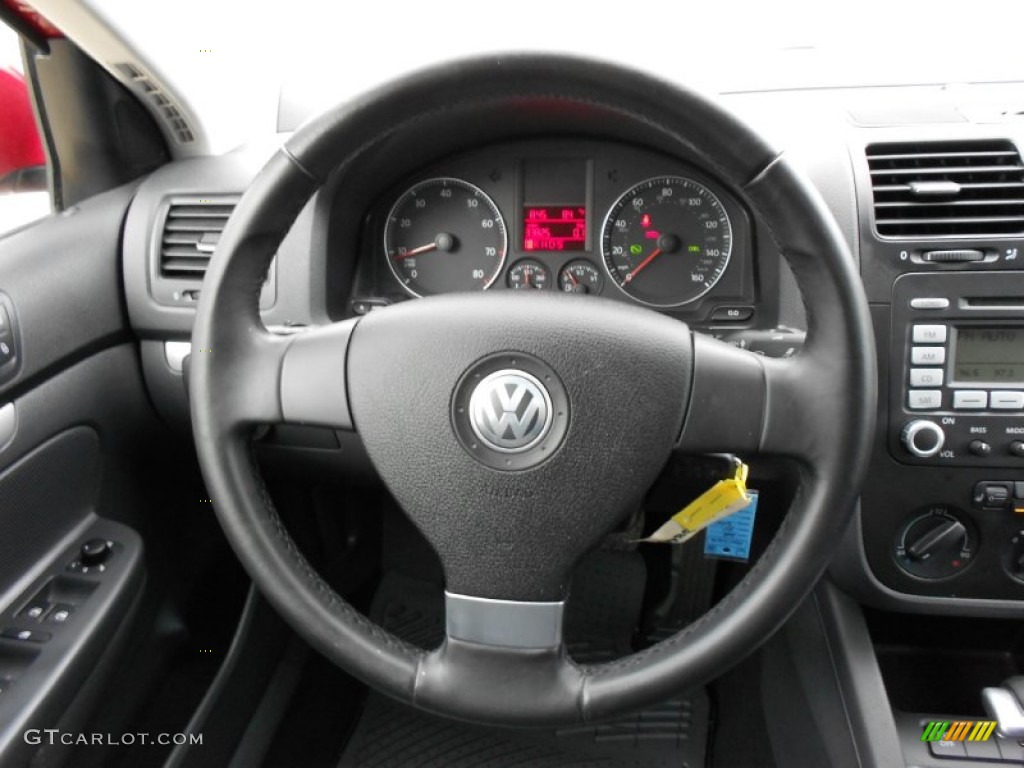 2008 Jetta Wolfsburg Edition Sedan - Salsa Red / Anthracite Black photo #18