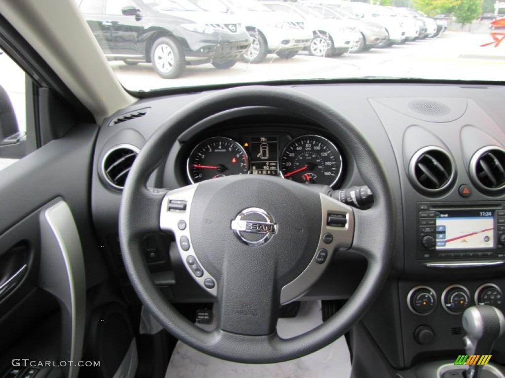 2011 Rogue SV - Platinum Graphite / Black photo #12