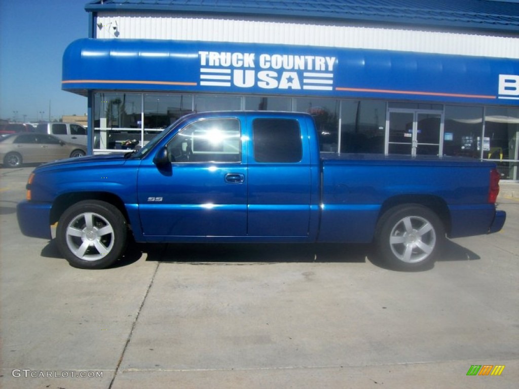 2003 Silverado 1500 SS Extended Cab AWD - Arrival Blue Metallic / Dark Charcoal photo #2