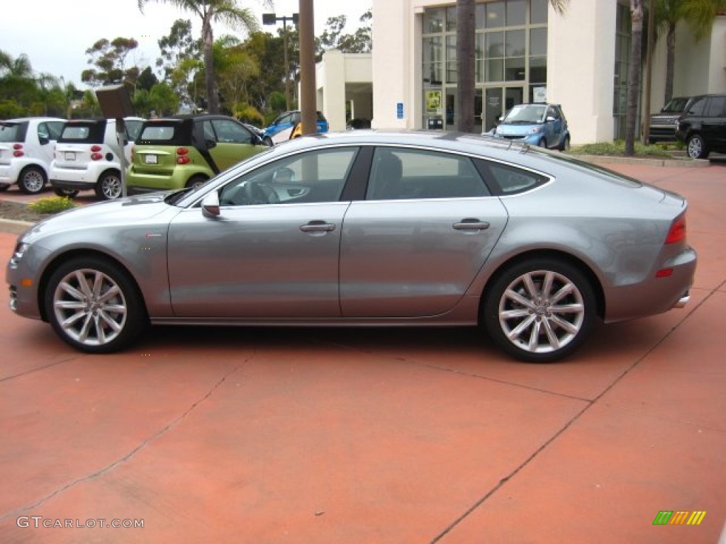 Quartz Grey Metallic 2012 Audi A7 3.0T quattro Premium Exterior Photo #51817748