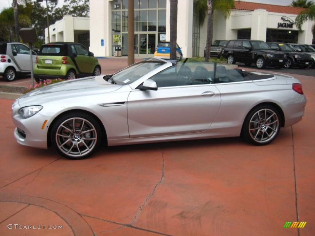 Titanium Silver Metallic 2012 BMW 6 Series 650i Convertible Exterior Photo #51817871