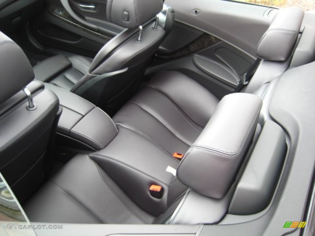 Black Nappa Leather Interior 2012 BMW 6 Series 650i Convertible Photo #51817898