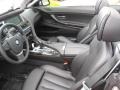 Black Nappa Leather Interior Photo for 2012 BMW 6 Series #51817907