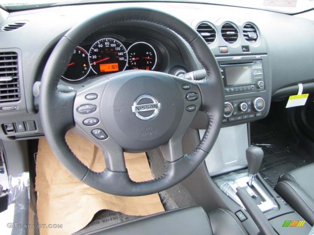 2012 Nissan Altima 2.5 S Coupe Charcoal Dashboard Photo #51818063