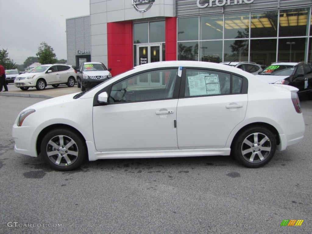 2012 Sentra 2.0 SR Special Edition - Aspen White / Beige photo #2
