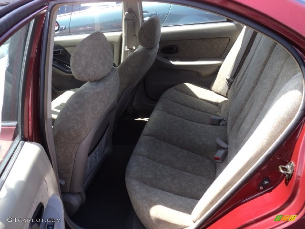 2002 Elantra GLS Sedan - Chianti Red / Gray photo #12