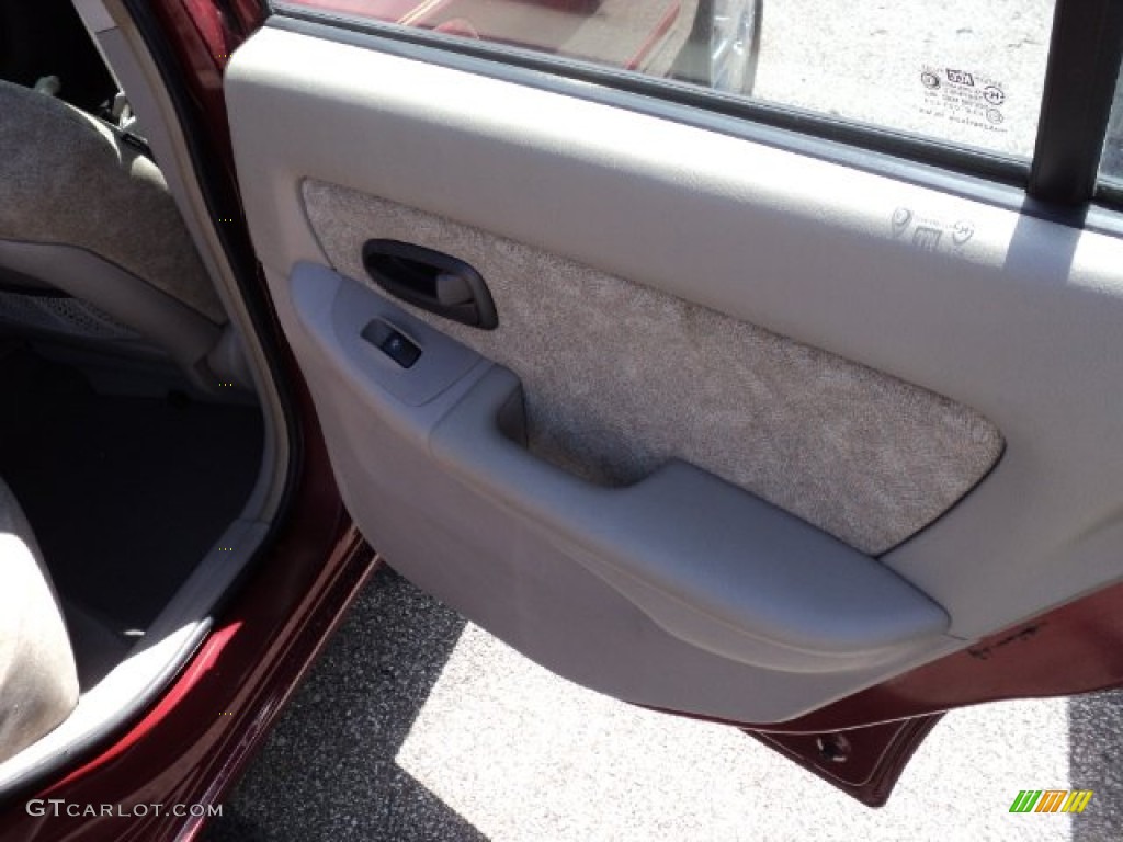 2002 Elantra GLS Sedan - Chianti Red / Gray photo #14