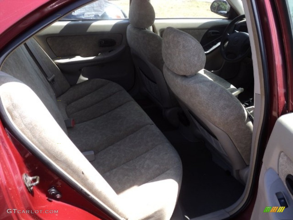 2002 Elantra GLS Sedan - Chianti Red / Gray photo #15