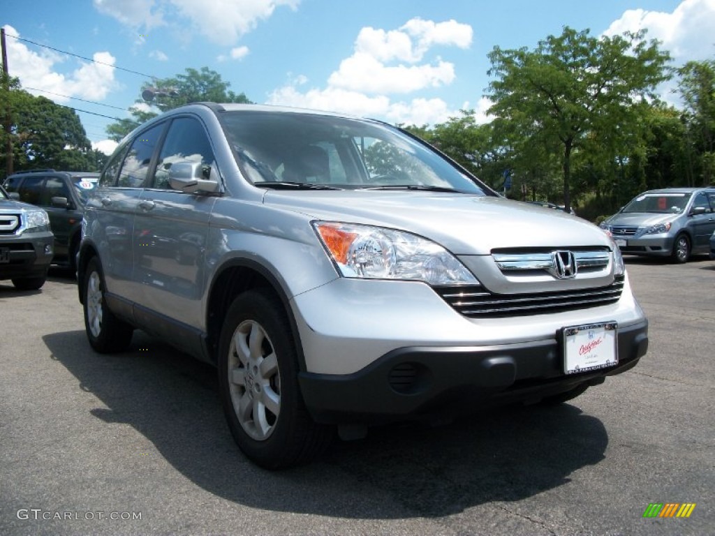 2009 CR-V EX-L 4WD - Alabaster Silver Metallic / Black photo #6