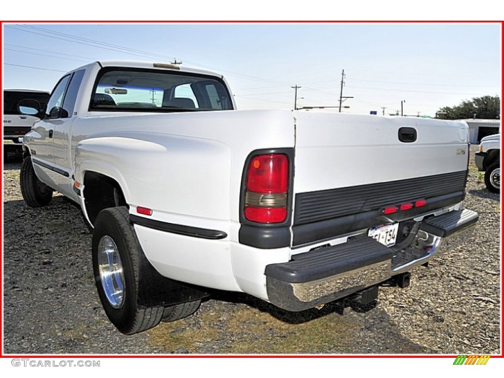 1998 Ram 3500 Laramie SLT Extended Cab Dually - Bright White / Agate photo #3