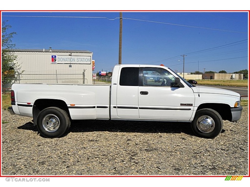 Bright White 1998 Dodge Ram 3500 Laramie SLT Extended Cab Dually Exterior Photo #51823586