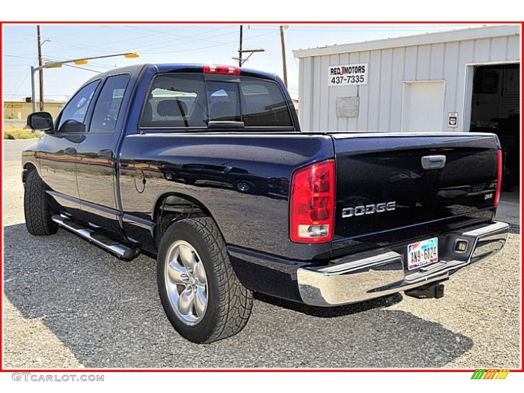 2004 Ram 1500 SLT Quad Cab - Patriot Blue Pearl / Dark Slate Gray photo #3