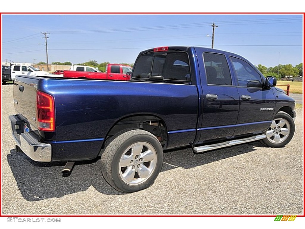 2004 Ram 1500 SLT Quad Cab - Patriot Blue Pearl / Dark Slate Gray photo #7