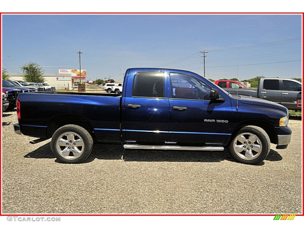 2004 Ram 1500 SLT Quad Cab - Patriot Blue Pearl / Dark Slate Gray photo #8