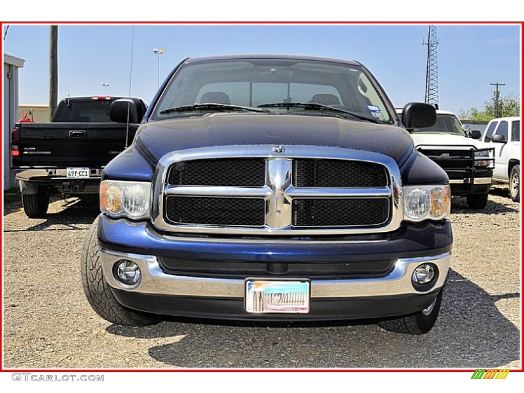 2004 Ram 1500 SLT Quad Cab - Patriot Blue Pearl / Dark Slate Gray photo #11