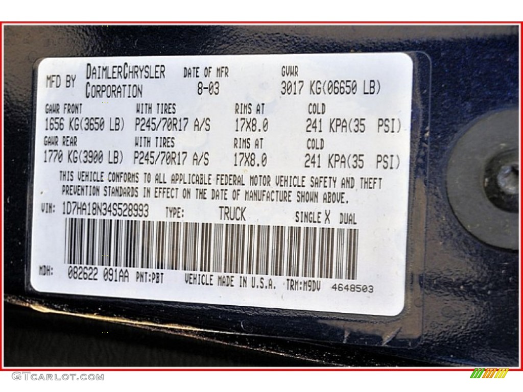 2004 Ram 1500 SLT Quad Cab - Patriot Blue Pearl / Dark Slate Gray photo #12