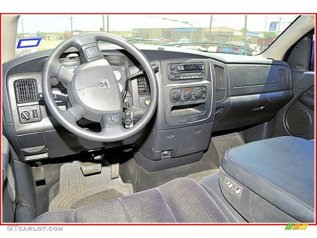 2004 Ram 1500 SLT Quad Cab - Patriot Blue Pearl / Dark Slate Gray photo #26