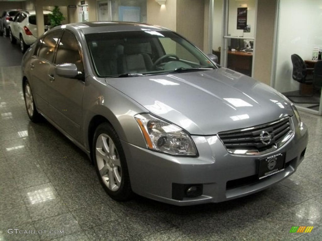 2008 Maxima 3.5 SE - Precision Gray Metallic / Frost photo #1