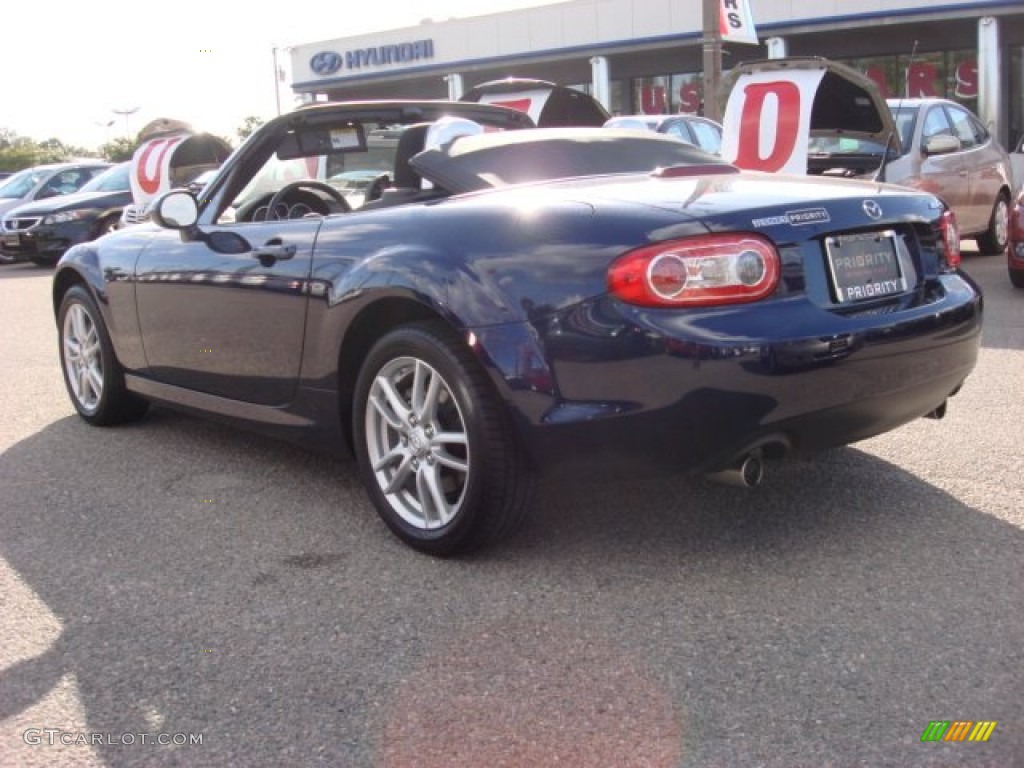 2009 MX-5 Miata Sport Roadster - Stormy Blue Mica / Black photo #4