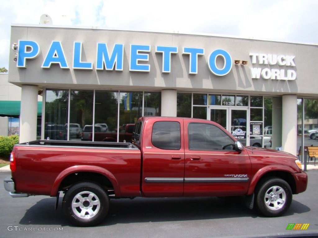 2006 Tundra SR5 Access Cab - Salsa Red Pearl / Light Charcoal photo #1