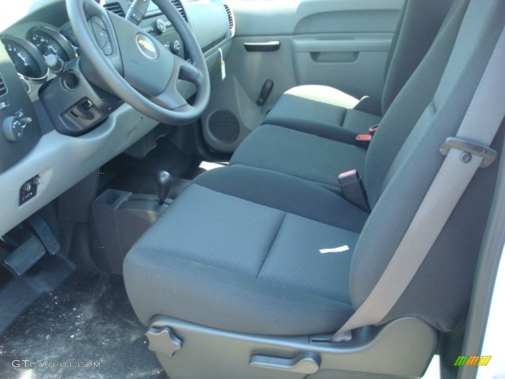 Dark Titanium Interior 2011 Chevrolet Silverado 3500HD Regular Cab 4x4 Dually Photo #51825567