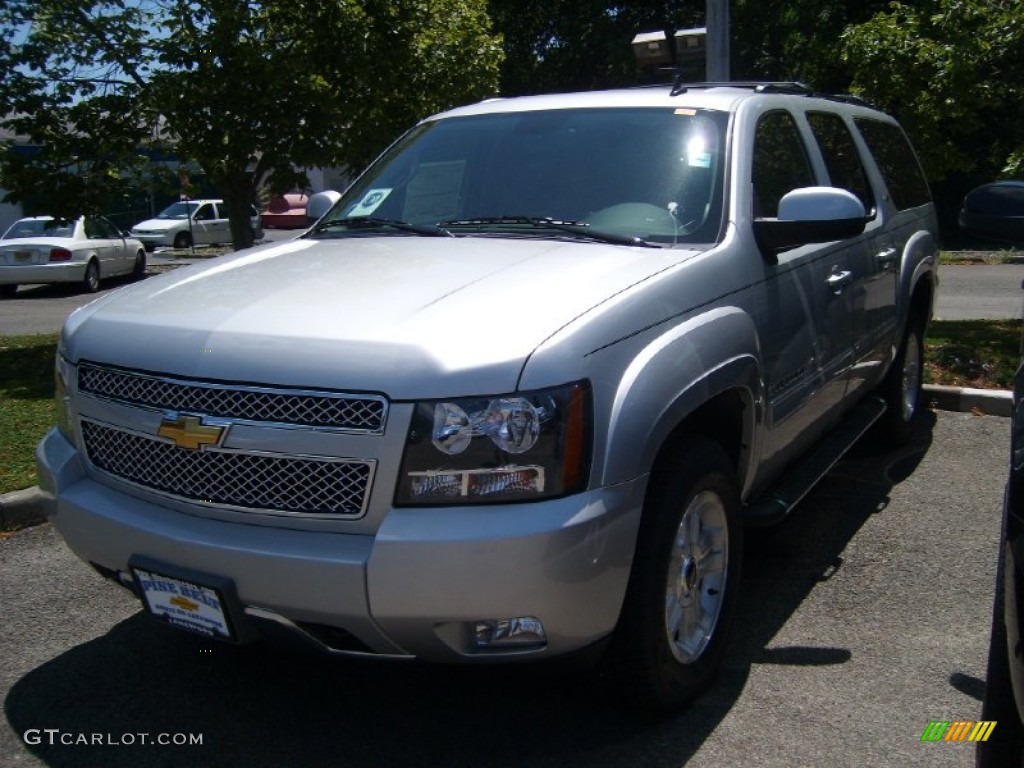 2011 Suburban Z71 4x4 - Sheer Silver Metallic / Ebony photo #1