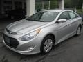 2011 Silver Frost Metallic Hyundai Sonata Hybrid  photo #2