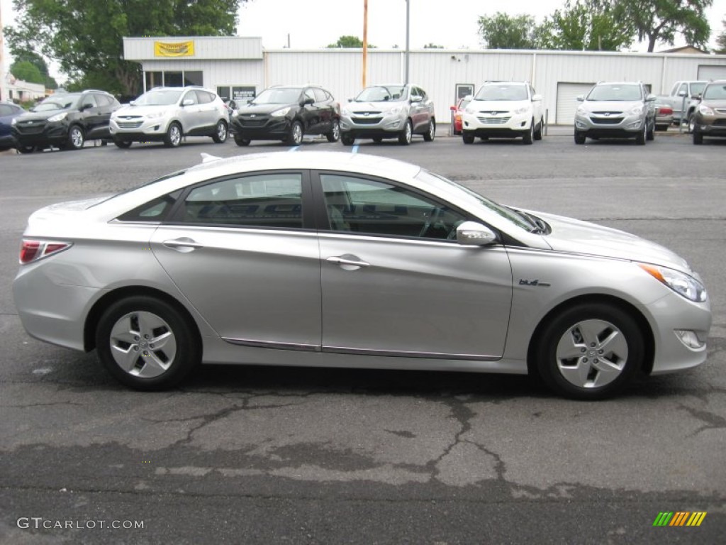 Silver Frost Metallic 2011 Hyundai Sonata Hybrid Exterior Photo #51825922