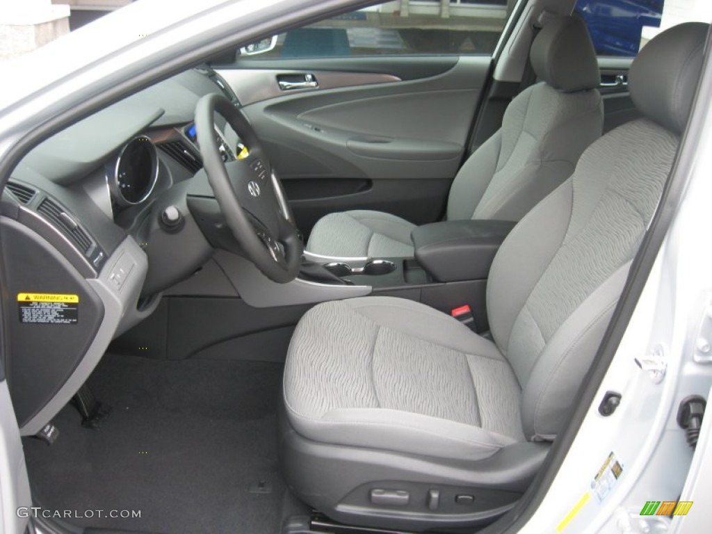 Gray Interior 2011 Hyundai Sonata Hybrid Photo #51826054