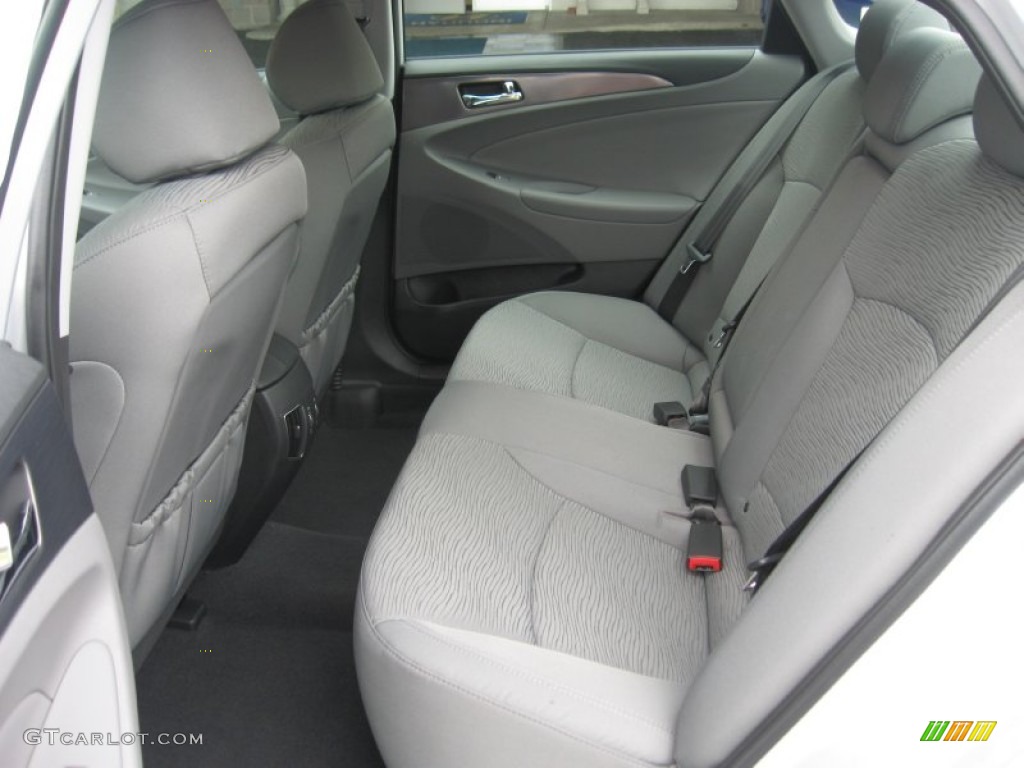 Gray Interior 2011 Hyundai Sonata Hybrid Photo #51826102