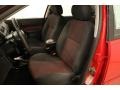 Charcoal/Red 2005 Ford Focus ZX4 ST Sedan Interior Color