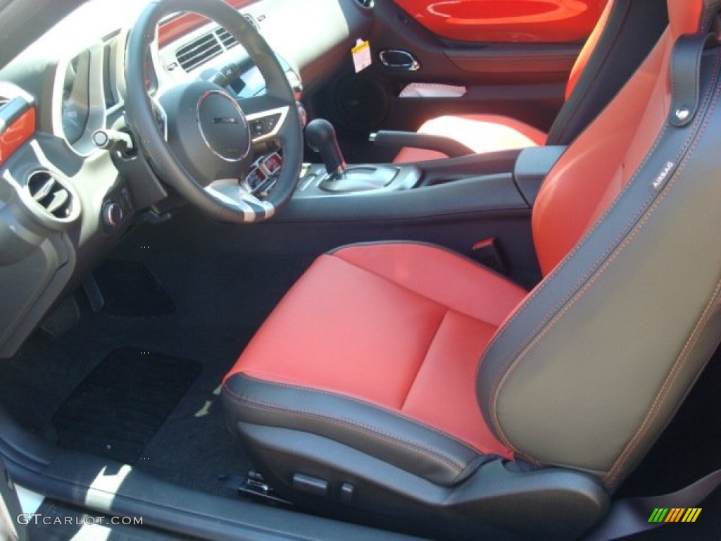Inferno Orange/Black Interior 2011 Chevrolet Camaro LT/RS Convertible Photo #51826633