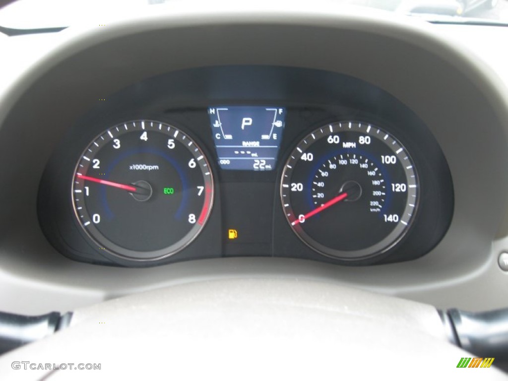 2012 Hyundai Accent GLS 4 Door Gauges Photo #51827536