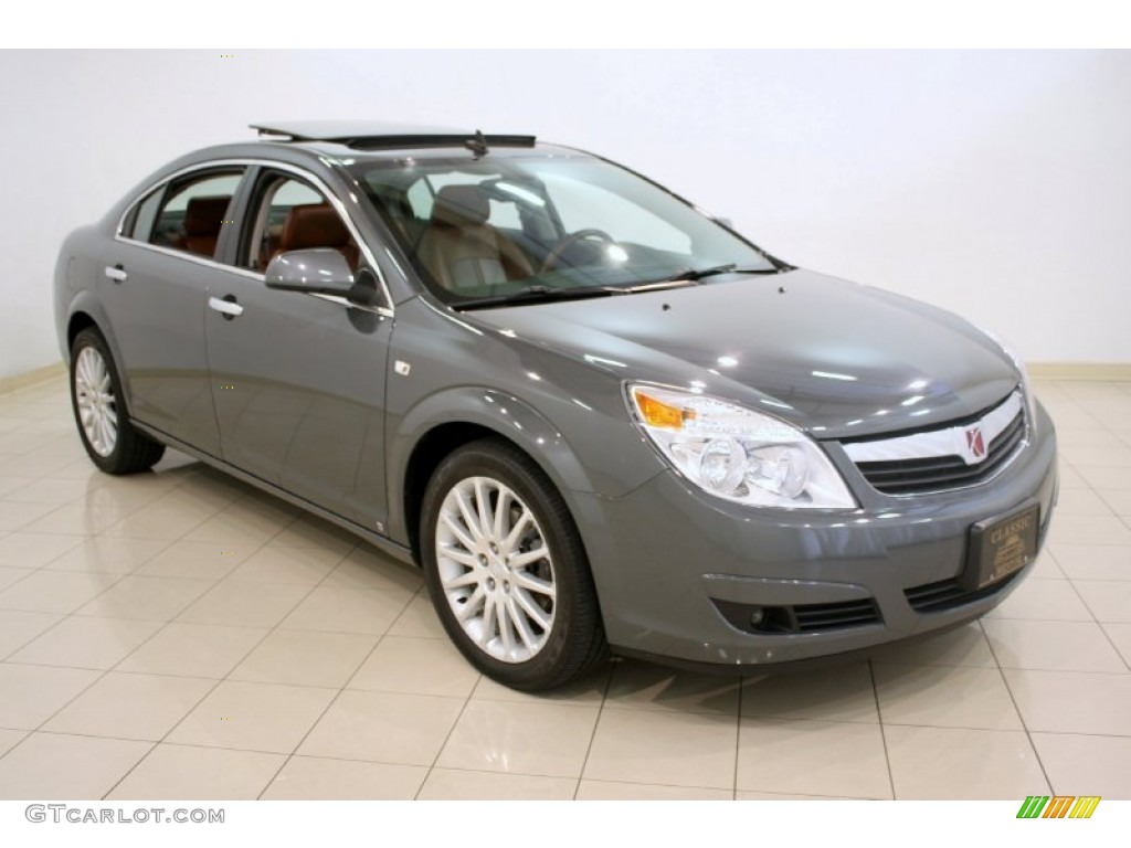 2009 Aura XR V6 - Techno Gray / Morocco Brown photo #1