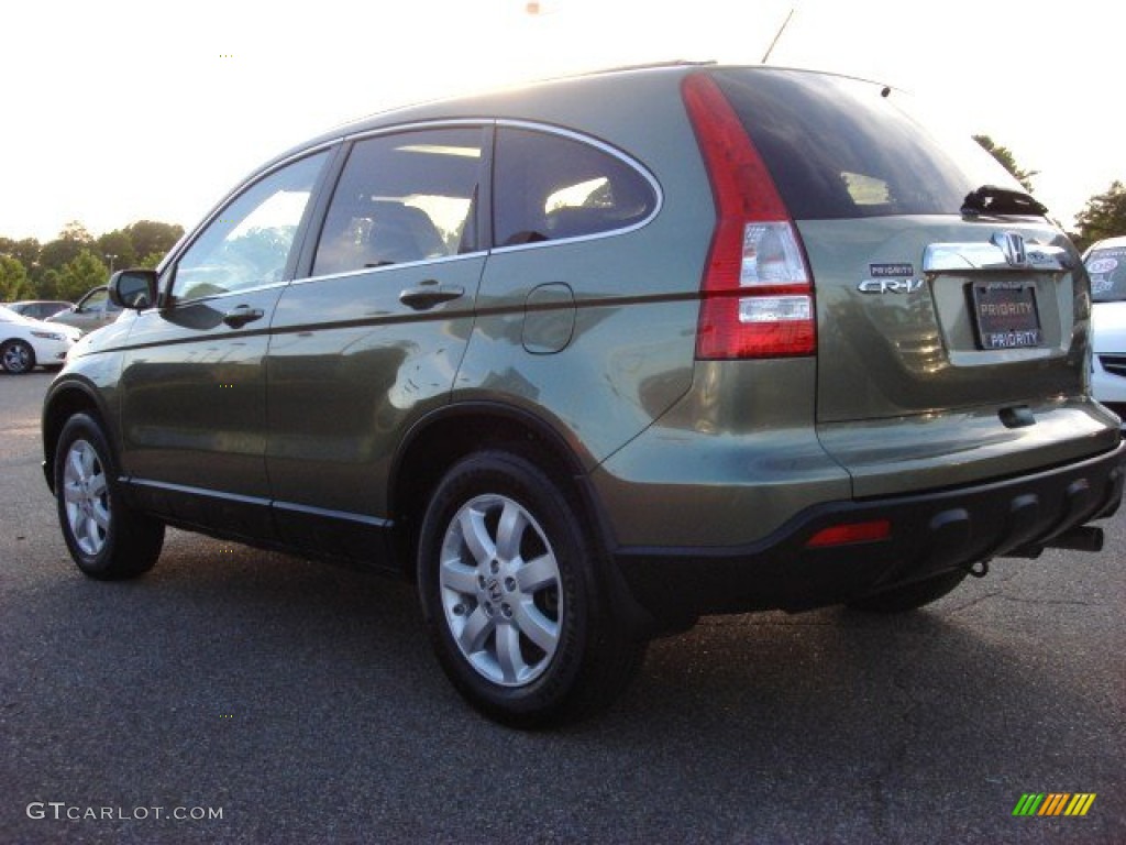 2009 CR-V EX-L 4WD - Green Tea Metallic / Ivory photo #3
