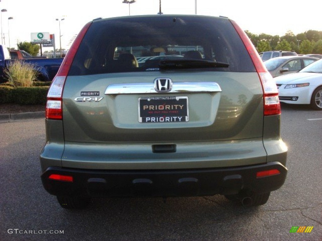 2009 CR-V EX-L 4WD - Green Tea Metallic / Ivory photo #4