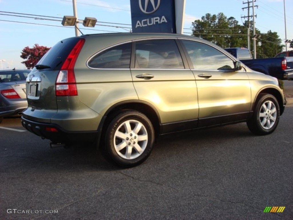 2009 CR-V EX-L 4WD - Green Tea Metallic / Ivory photo #5