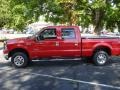 Red Clearcoat 2006 Ford F250 Super Duty XLT FX4 Crew Cab 4x4