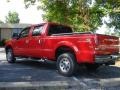 2006 Red Clearcoat Ford F250 Super Duty XLT FX4 Crew Cab 4x4  photo #2