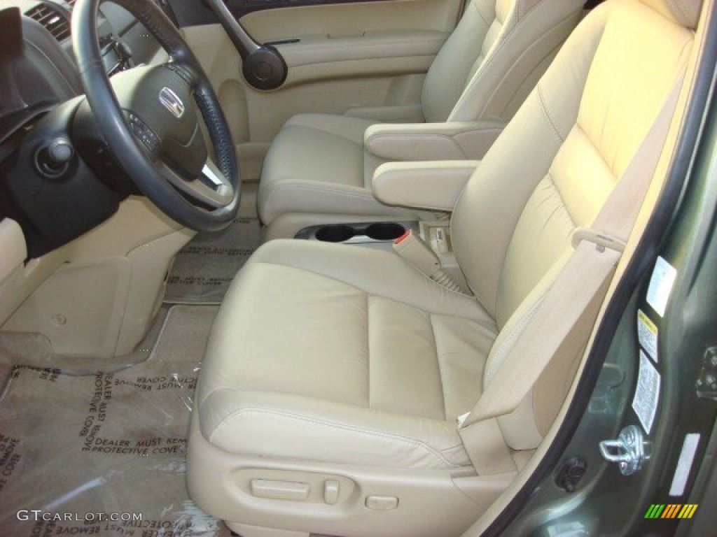 2009 CR-V EX-L 4WD - Green Tea Metallic / Ivory photo #9
